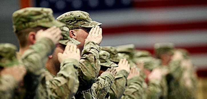 Military Students Military Students Saluting