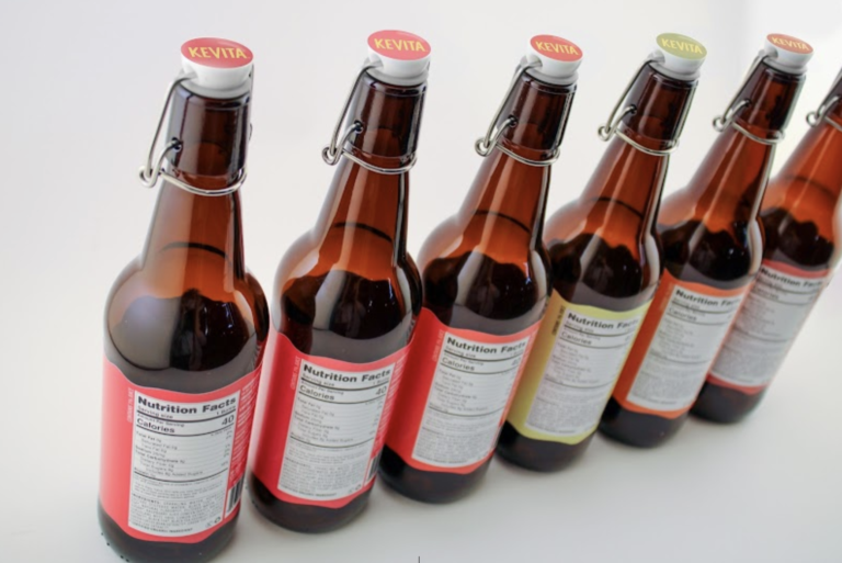 Label design for a bottle designed in packaging design class
