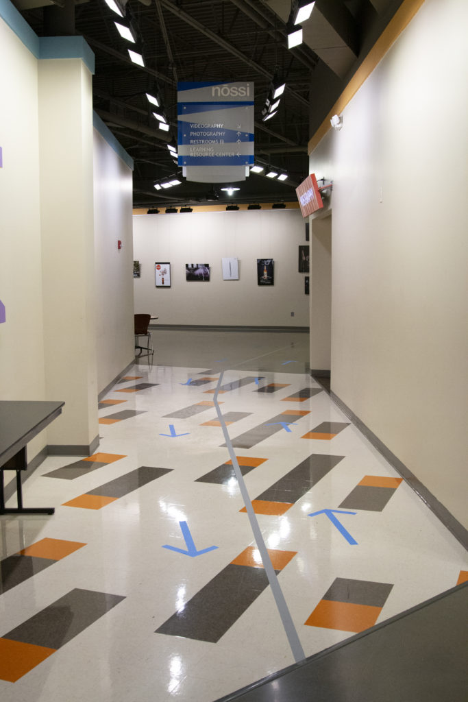 Social Distancing at Nossi College - Hallways