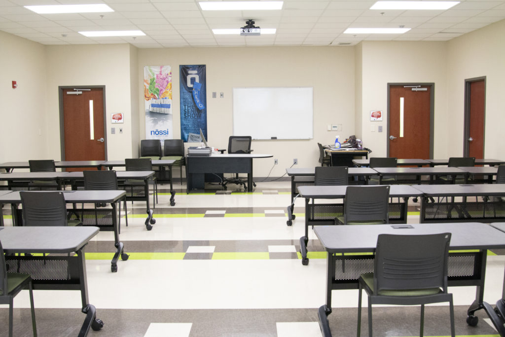 Social Distancing at Nossi College - Classrooms