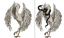 Jeanette Nettles crane sticker illustration