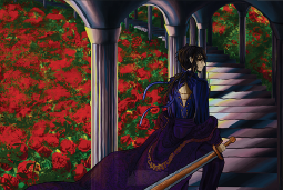 Jeanette Nettles rose garden illustration artwork