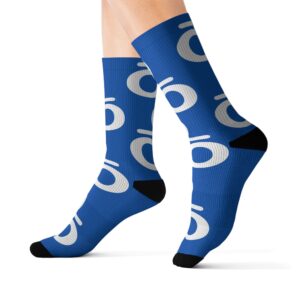 Nōssi Blue Circle Socks – Creative Pattern Edition
