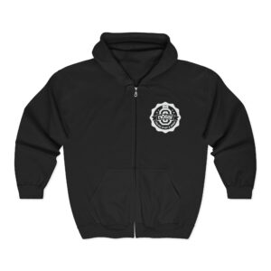 Nōssi Logo Zip Hoodie – Black