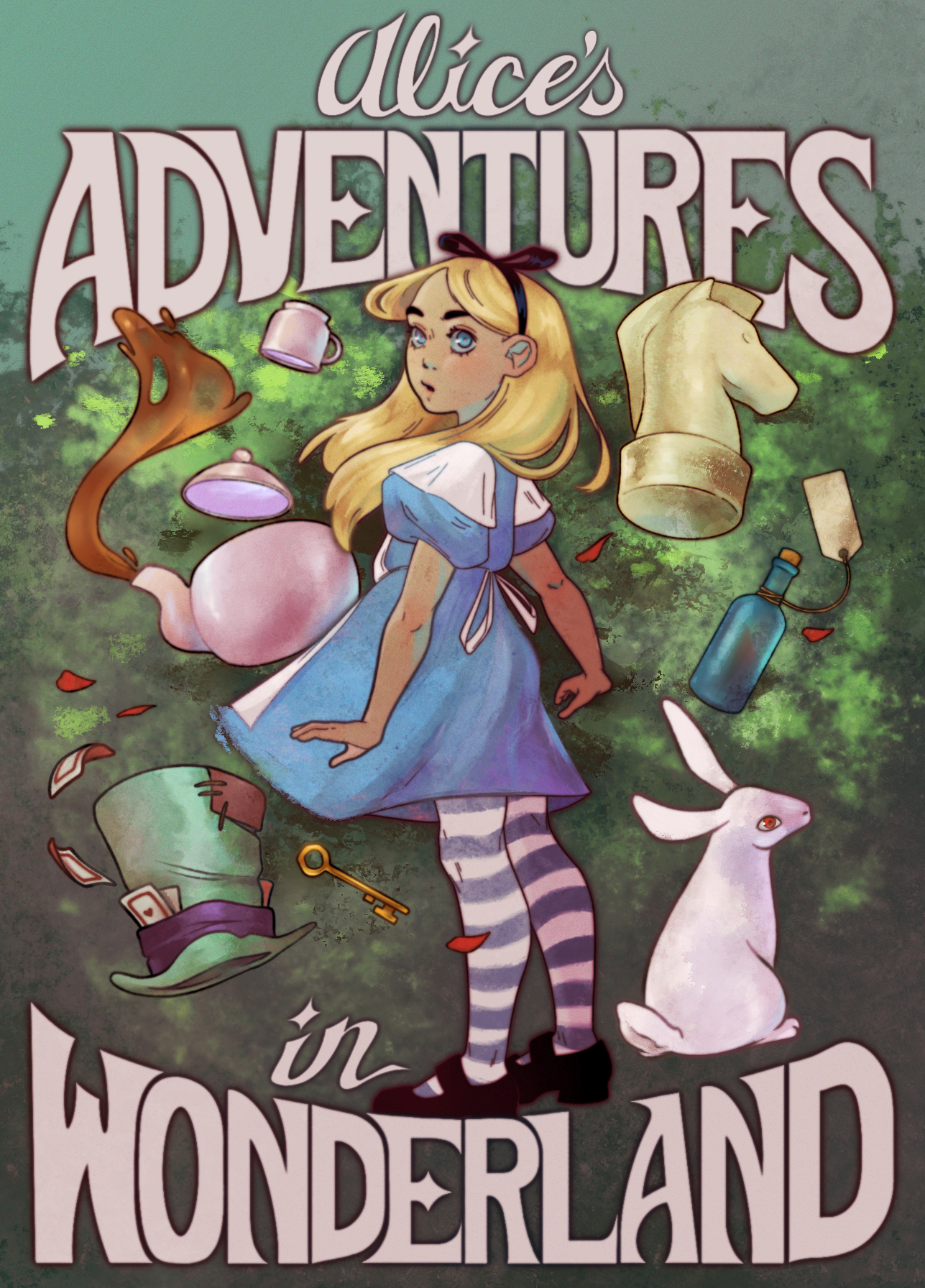 Sara Winnett &mdash; Alice's Adventures in Wonderland book cover