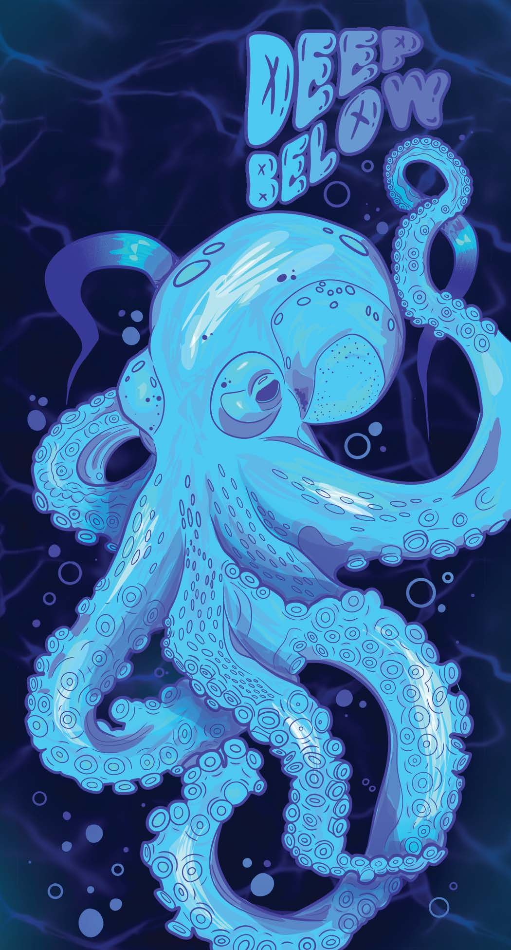 Gabriell Mattes &mdash; Deep Below octopus illustration