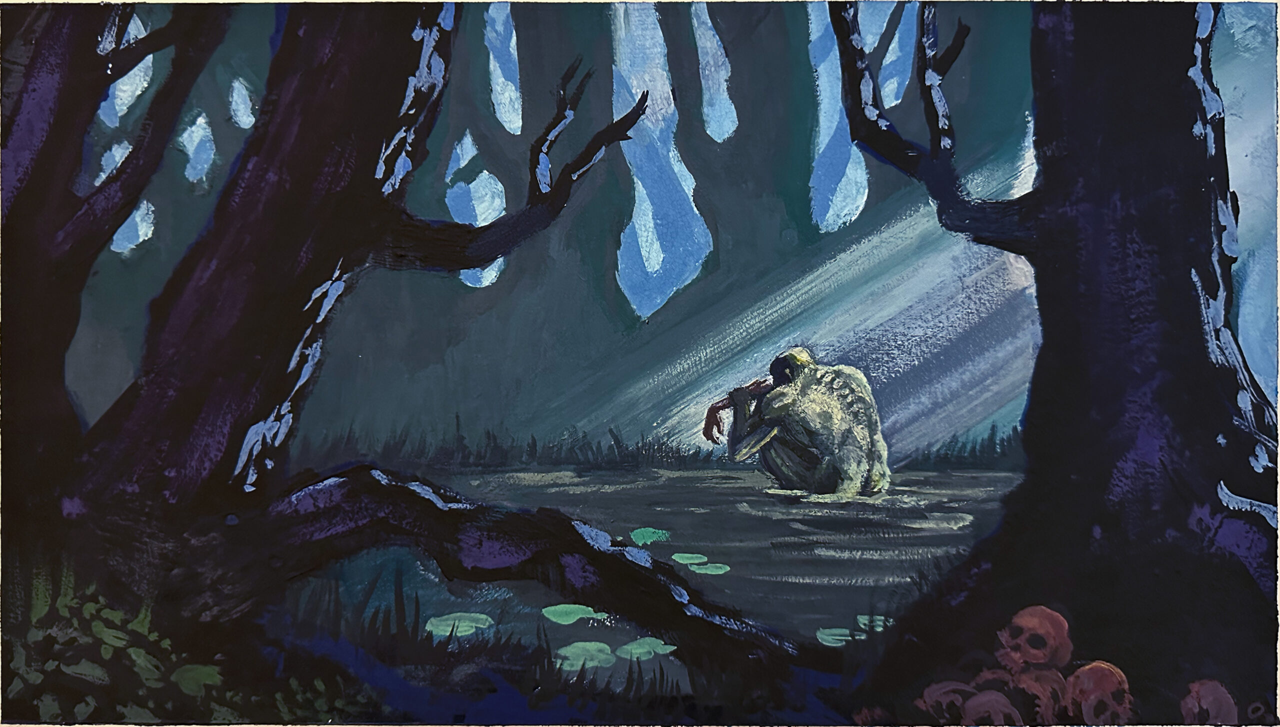 Mark Sloniker &mdash; swamp creature painting