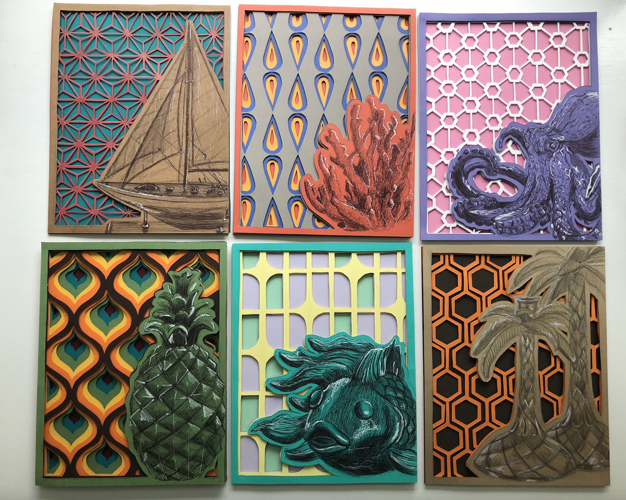Anna Abbate &mdash; grid of favorite high school artwork