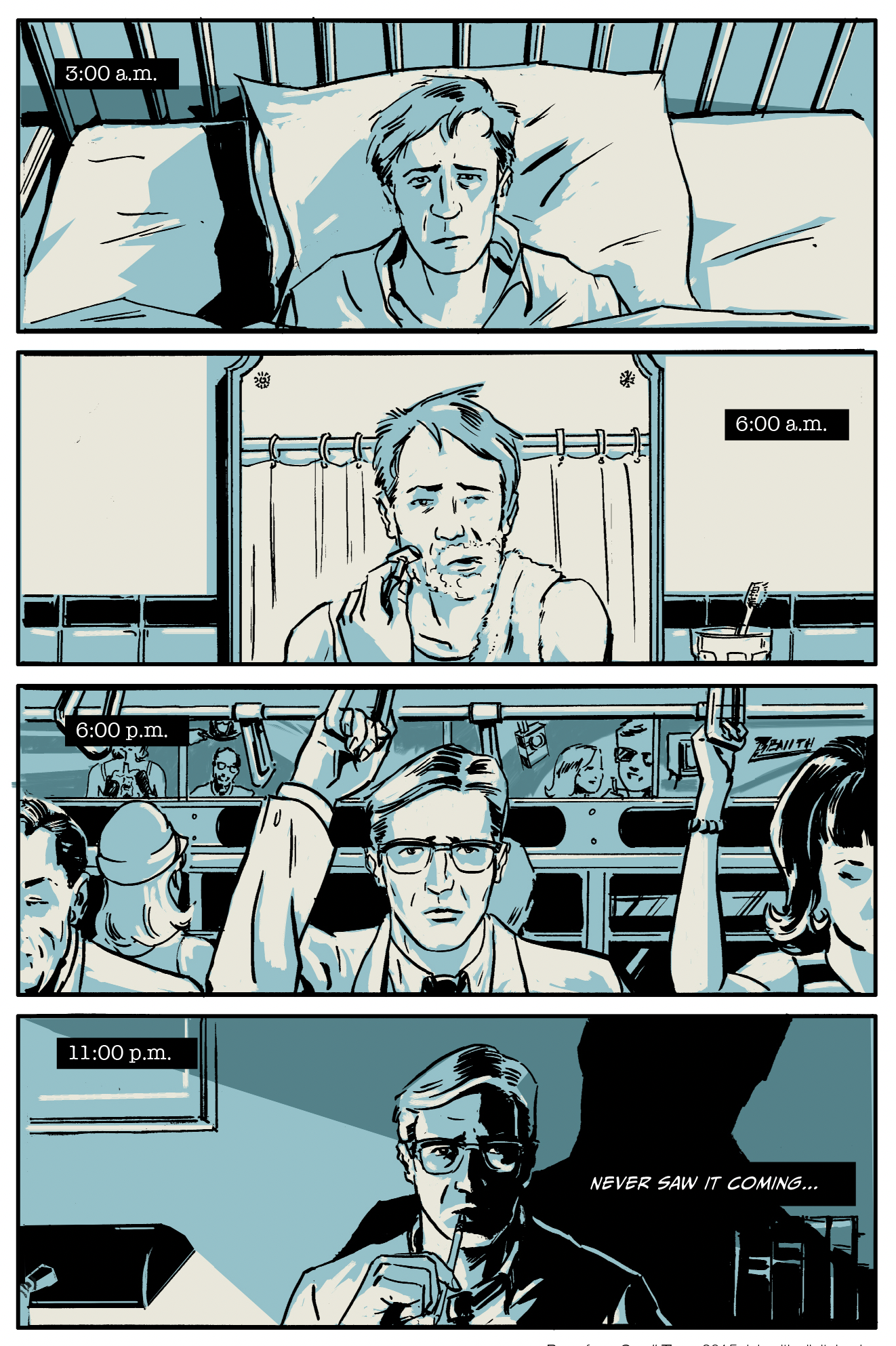 Laird Ogden &mdash; storyboard panel sequence