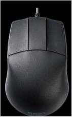 Sample 3-button mouse, alternate view