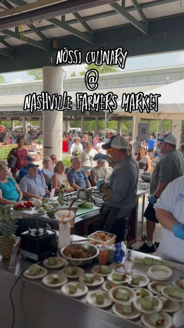 We 🫶 popping up at @nashvillefarmersmarket 🥗 

Last weekend Chef Russ, Chef Zac, and our culinary students hosted another cooking demonstration & free tasting at the Nashville Farmers Market’s Summer Fest.

🍍Chef Zac made Al Pastor BBQ wraps with Pineapple pico
🍓 Chef Russ made a pavlova dessert
🍴 Find their recipes over on our blog
📍 Be sure to follow @nashvillefarmersmarket for updates on their next festival 👀
🔗 Find out more information about our two-year culinary degree at the link in bio 

#farmersmarkets #culinaryarts